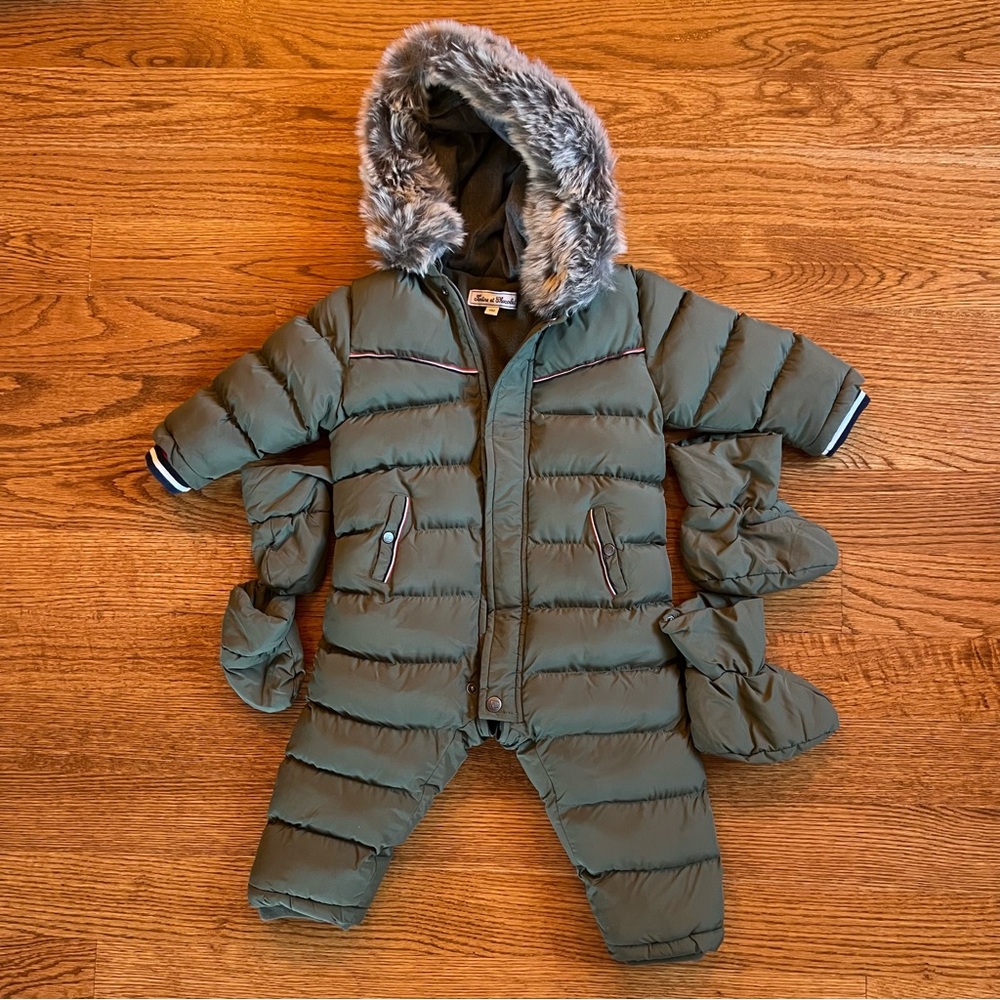 tartine et chocolat baby snowsuit
